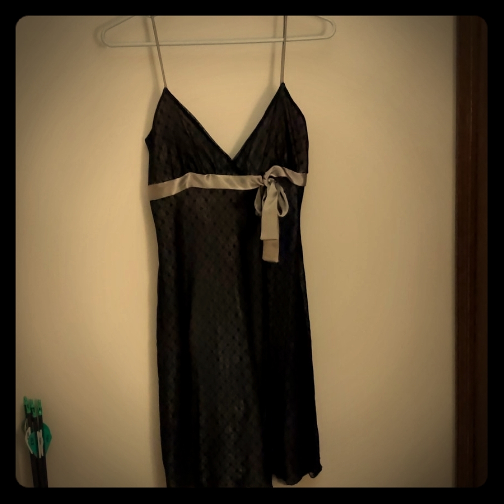 Black and green dress